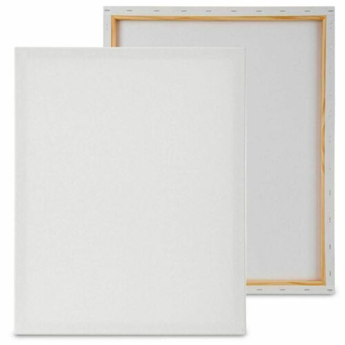 20cm X 20cm Artist Canvas Board White Blank with Wooden Frame - Acrylic ...