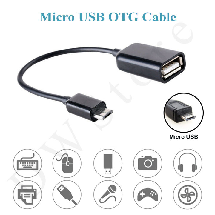 USB 2.0 Micro USB OTG Data Cable Adapter Converter For Samsung Huawei Xiaomi Redmi Mi