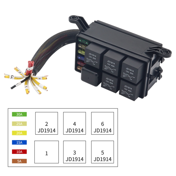 12V%20Relay%20Box%206%20Slots%20Relay%20Block%206%20Way%20Fuse%20Block%20with%20Relay%20Box%20and%20Relay%20Set%20Kit%20Automotive%20Relay%20Kit%20-%20Image%204