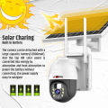 Solar Power Wi-Fi CCTV Camera Outdoor Colour Night Vision Motion Detection. 