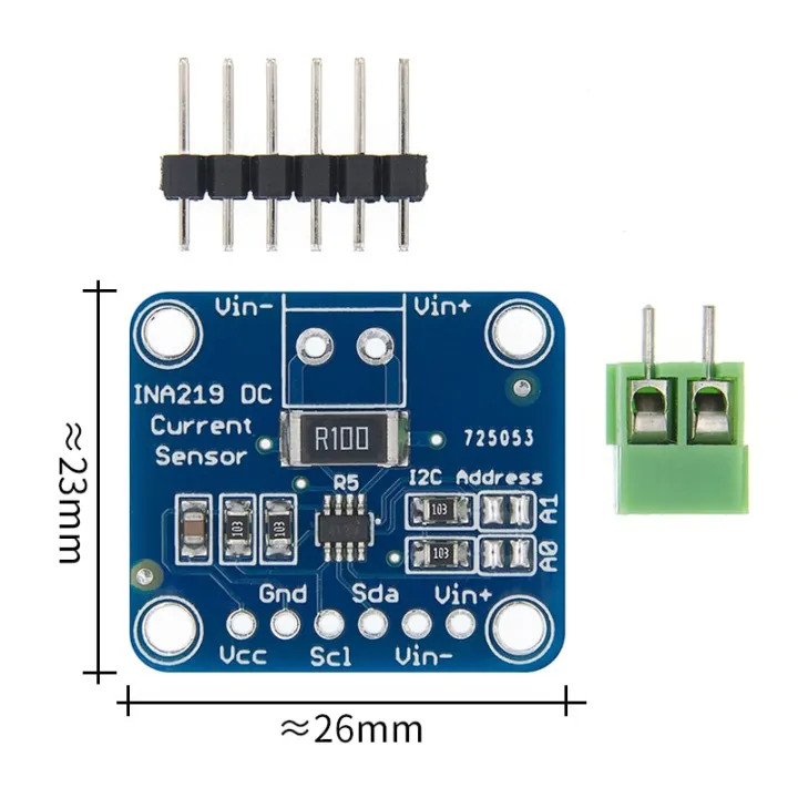 INA219 Bi-directional DC Current Power Supply Sensor Breakout Module ...