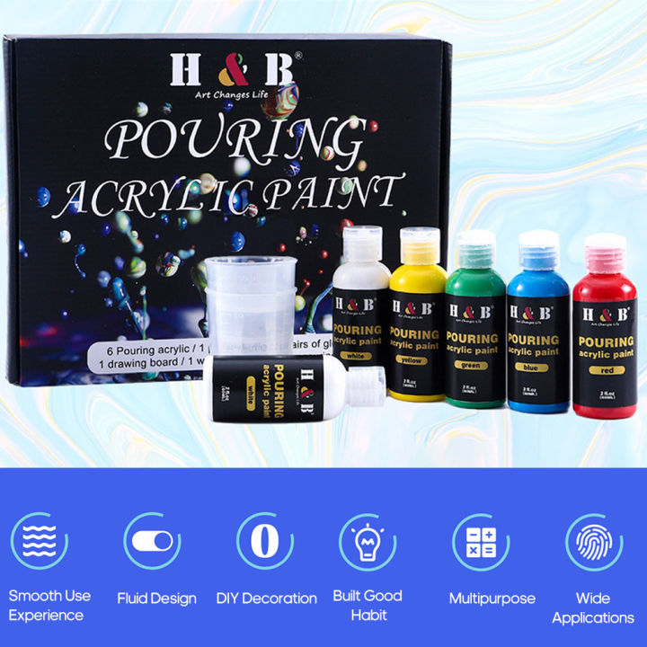 H&B%206%20Colors%20Fabric%20Paint%20Set%20Kit%2060ml%20Each%20Bottle%20Textile%20Paint%20for%20Canvas%20Ceramic%20Art%20&%20DIY%20Projects%20Graffiti%20Liquid%20Fluid%20Painting%20Home%20Decoration%20-%20Image%206
