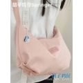 ins Wind South Korea Dumpling Bag Shoulder Bag Large-Capacity Crossbody Bag Simple Bag All-Match Female Girls' College Style Student. 