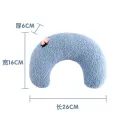 Cat and Dog Pillow Pet Cat Pillow Sleeping Pillow Plush Toys Pet Supplies PP Cotton Filling Cervical Protection Plush Cat and Dog Sleeping U-Shaped Pillow. 