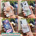 Fashion Design Soft Case Phone Case For Samsung Galaxy S23FE/SM-S7110 Simplicity cute TPU Glitter Kickstand Cartoon. 