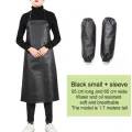 PVC Waterproof Apron Food Factory Apron Acid And Alkali Resistant Low Temperature Resistant Kitchen Chef Working Oil Proof Apron. 
