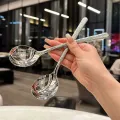 S/L Stainless Steel Spoon Western Style Long Handled Spoon Dessert Spoon Household Round Headed Spoon Soup Spoon FUHENG. 
