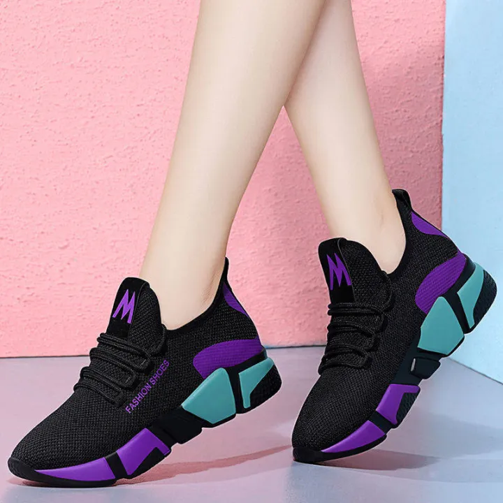【ZOSR】Trendy Wild Casual Shoes Women's All Year Round Mesh Breathable Flats Sports Anti-Slip Abrasion Resistant Shoes for Work