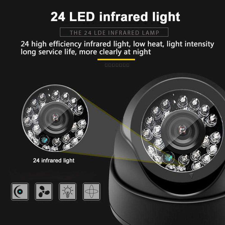 Security Camera 24LED IR AHD Camera Night Vision Audio HD 720P 1080P 1 ...