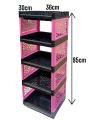 5 layer book rack Plastic Storage Rack, Bookshelf Storage Rack for Home. 