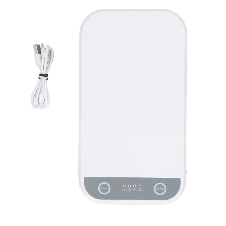 Compact UVC Cleaner Box Phone Cleaner Machine USB Rechargeable Easy Operation Compact Versatile Cleaning Box for Jewelry Watch