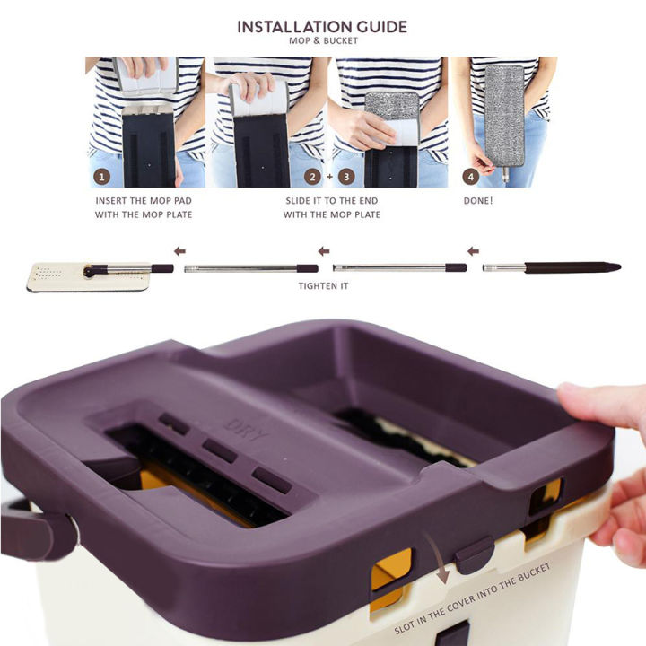 SCRATCH%20Cleaning%20Mop%20with%20Bucket%20Hands-Free%20Microfiber%20Flat%20Spin%20Mop%20System%20360%C2%B0%20Flexible%20Head%20-%20Image%209