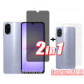 Samsung Galaxy A07 4G Anti-Spy Tempered Glass Screen Protector For Samsung A17 A16 A06 Skin Carbon back film. 