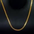 Gold plated 3.5MM Bismark Chain For Ladies & Gents 18/24 Inch. 
