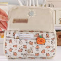 Cartoon Pencil Case Trendy Capybara Large Capacity Pen Bag Design Black Stationery Bag for Students Office School Gift Desk. 