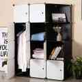 10 Door Portable Foldable wardrobe 10 Door Plastic Sheet Wardrobe Storage Rack Clothes Organizer for Kids Living Room Small Accessories. 