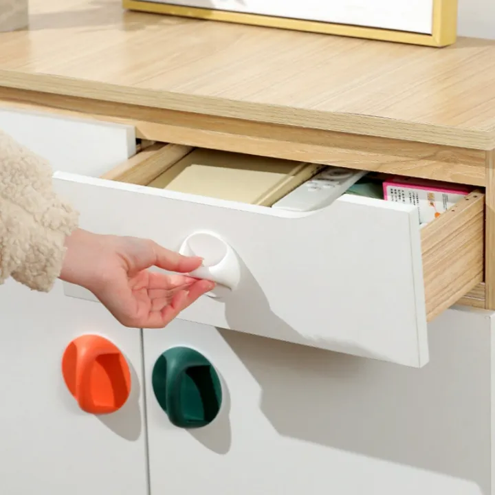 1/6Pcs%20Sticky%20Door%20Handle%20Non-marking%20Self-adhesive%20Round%20Door%20Handle%20Plastic%20Cupboard%20Drawer%20Wardrobe%20Handle%20For%20Balcony%20Glass%20Sliding%20-%20Image%202