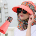 Women Foldable Anti-UV  Sun Hat Face Protection Hats Wide Big Brim Summer. 