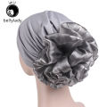 bellylady Women Turban Beanie Hat Sunscreen Breathable Elastic Head Wrap Cap With Big Flower Windproof Chemo Headwear. 