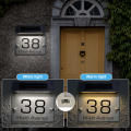 -efficient solar light unique modern easy installation LED house signs rust-free solar-powered frosted plaques for home address signs outdoor plaques doorplate solar street signs house number plate. 