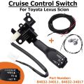 Car Cruise Control Switch with Harness for Toyota Corolla Camry Prius Land Cruiser RAV4 Hilux 84632-34011. 