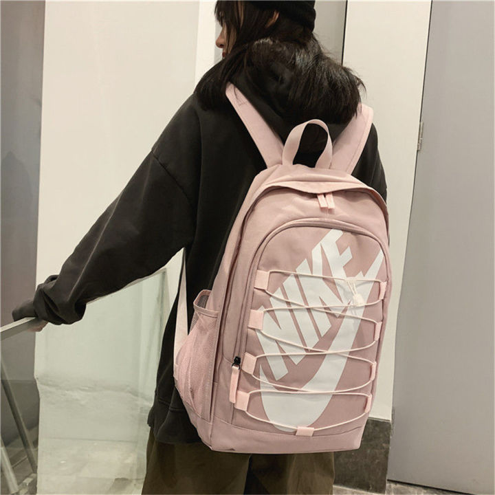 NIKE new fashion brand backpack men's school bag female large-capacity campus junior high school students sports and leisure backpacks