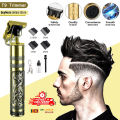 T9 Vintage Professional Trimmer Dragon Hair Cutting Machine Hair Clipper Professional Cutter Trimmer for Men USB Rechargeable Man Shaver Trimmer Barber Technical Beard Trimmer. 