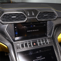 For Lamborghini URUS 2018-2021 Carbon Fiber Car Center Console Navigation Screen Frame Cover Trim Sticker. 