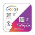 Signage display w signage QR code RevieC click or scan acrylic signage NFebook aam Facview Igle Re body signage Goo 2-in-1 social media nstagrGoogle. 