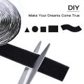 Velcro Tape Hook Loop Strips with Adhesive Fastener Tape Nylon Sticker Magic Tape with Glue Window Screening DIY Accessories. 