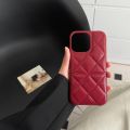 Retro Red Color Leather Phone Case For Iphone 15 Pro Max 11 12 13 14 Pro Max Plus Luxury Solid Color Ultra Thin Hard Back Cover. 
