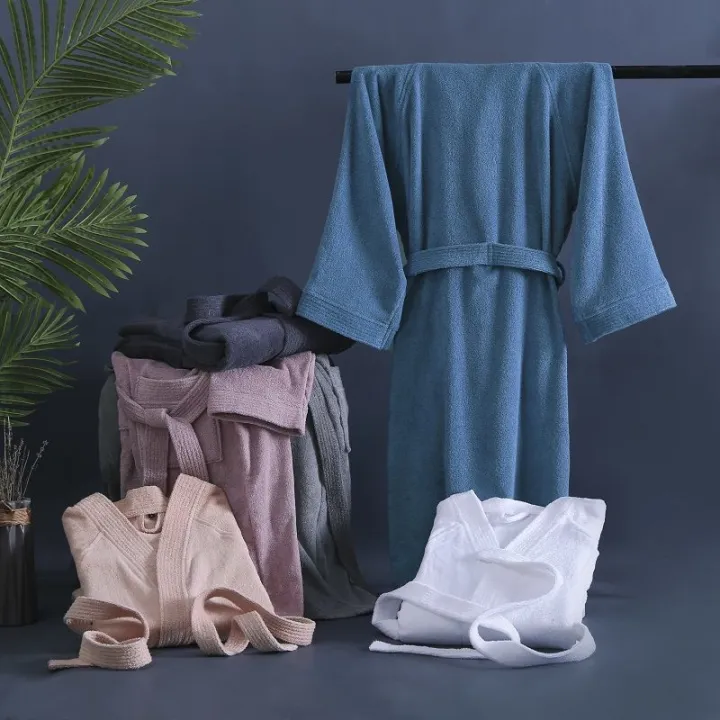 Japanese%20Style%20Kimono%20Pure%20Cotton%20Bathrobe%20Towel%20Material%20Loose%20Multi-Needle%20Double-Sided%20Terry%20Bathrobe%20Cotton%20Hotel%20Nightgown%20Absorbent%20-%20Image%206