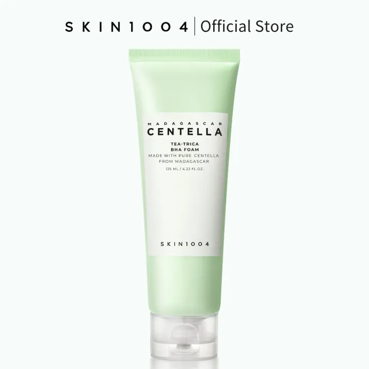 [SKIN1004 OFFICIAL] Madagascar Centella Tea-Trica BHA Foam 125ml | Skin Soothing | Tea Tree Leaf Water | Centella Asiatica Extract | Designed for acne-prone Skin | BHA Salicylic Acid