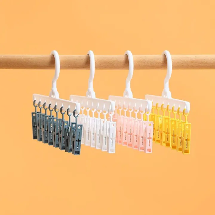 Sock%20Artifact%20Hang%20the%20Clothes%20Hanger%20Home%20Balcony%20Multi-Functional%20Storage%20Seamless%20with%20Clip%20Student%20Dormitory%20Non-Slip%20-%20Image%209