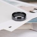 Kolmnsta 2/4/6mm Black Brushed Fashion Ceramic Ring Women Men Wedding Rings Engagement Band Female Jewelry bague Plus Size 4-14. 