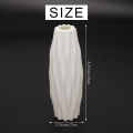 Flower Vase Decoration Home Plastic Vase White Imitation Ceramic Nordic Decoration Vases (White). 