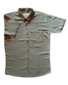 Men 's Boy ‘s Linen Short Sleeve Shirt Black Blue CHYCF. 