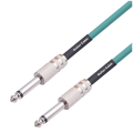 Guitar Instrument Cable 6.35mm Mono Plug Connect Cable for Guitar Bass Drum Audio Device, 5 Meter. 