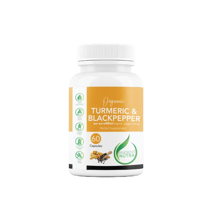 Tumeric 600 Ancient Nutraceuticals 100% Organic Pure Turmeric - 600mg 60 Veg ...