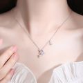 VOQ Silver Color Jewelry Dolphin Charm Box Chain Pendant Necklace Women Wedding Party Gifts. 