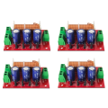 4 Piece 400W Speaker Crossover 2 Way Audio Adjustment Tweeter Bass Speakers Filter Frequency Divider for 2-16Ohm. 