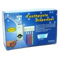 Toothpaste Dispenser Squeezing Device With Toothbrush Holder. 