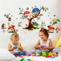 Kids Newest cute cartoon animals tree house baby Wall Décor children bedroom room decor wall stickers removable kids nursery decal sticker. 