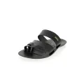 U SOFTO MEN TOE RINGS SLIPPERS BLACK - 05. 