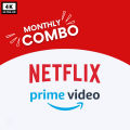 Netflix + Prime Video 1 Month Combo 4K. 