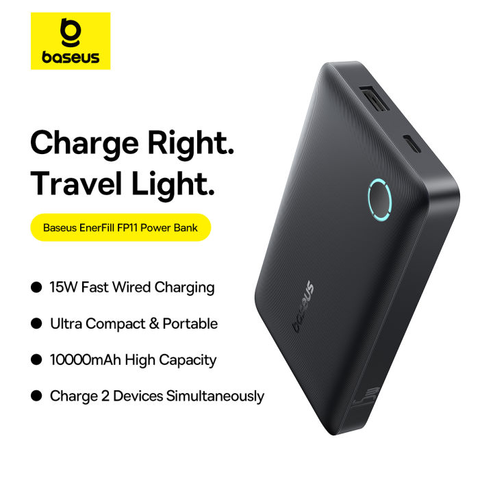Baseus%20EnerFill%20FP11%20Power%20Bank%2010000mAh%2015W%20Cosmic%20Black%20(Includes%20Simple%20Type-C%20to%20Type-C%20Cable%2020V/3A%2030cm%20Black)%20-%20Image%203