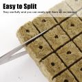 50Pcs Square Rock Wool Grow Stonewool Hydroponic Grow Media Plant Soilless Substrate Plug Seedling Block Gardening Tool. 
