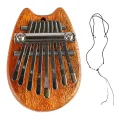 Mini Kalimba Professional Compact Gift Unique Shape Easy To Play Mini Thumb Piano with Lanyard for Collection for Beginner. 