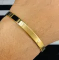 Gold Plated Plain Bangle For Men. 