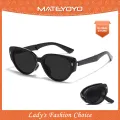 MATEYOYO Women Foldable Sunglasses Ladies' Retro Cat Eye Sunglasses Fashion Narrow Frame Sunglasses UV400 Protection Polarized Sunglasses Eyes Protection Eyewear Sun Glasses For Women Driving Hiking. 